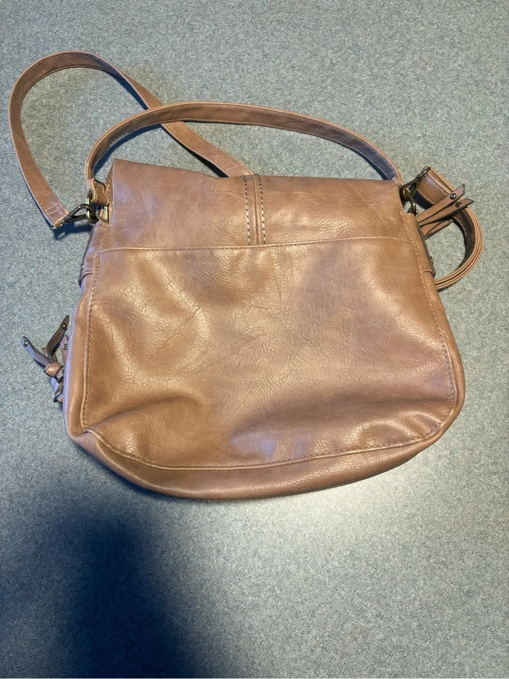 Classic Brown Leather Crossbody Bag
